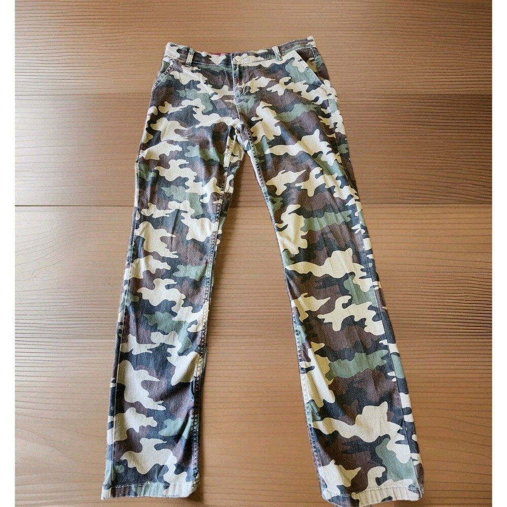 Levis 502 Camo Stretch Pants Regular Taper 30x32 Adjustable Waist